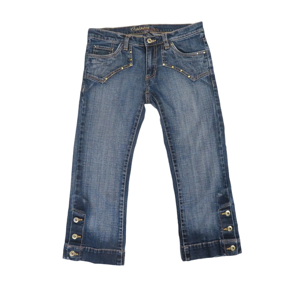 Sixen Low Rise Jeans Y2K Capri Denim 3